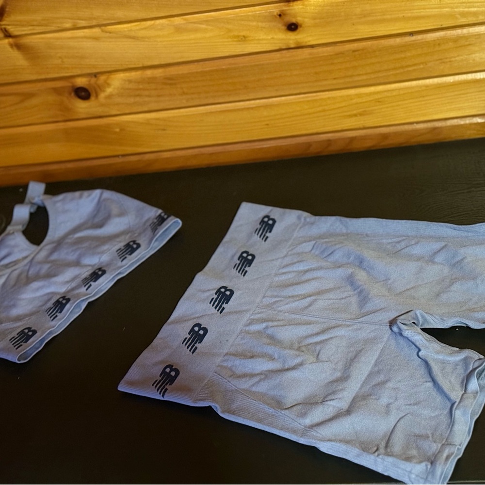 New Balance Light Gray Activewear Set